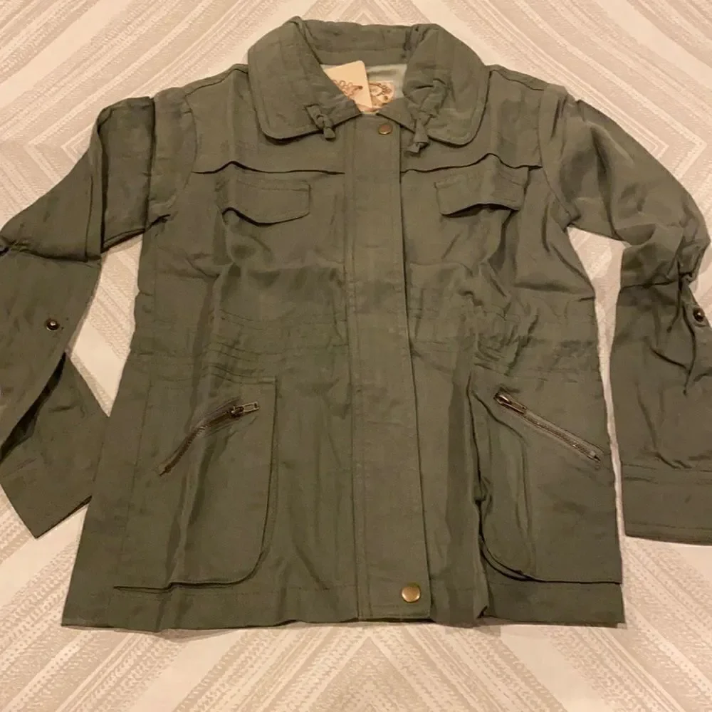 Mia Joy Girls Zoe Anorac Army Green Jacket